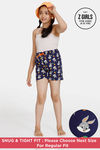 Zivame Girls Looney Tunes Knit Cotton Shorts - Ocean Cavern — thumbnail 1